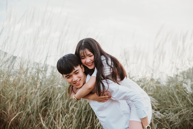 playful couple